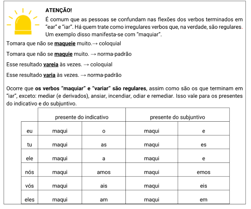 Tempos verbais (presente, pretérito e futuro) com exemplos - Toda