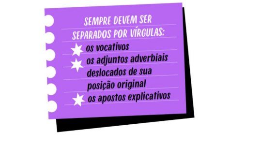 Uso da vírgula em aposto, vocativo e adjunto adverbial - Gramática - Aula  06